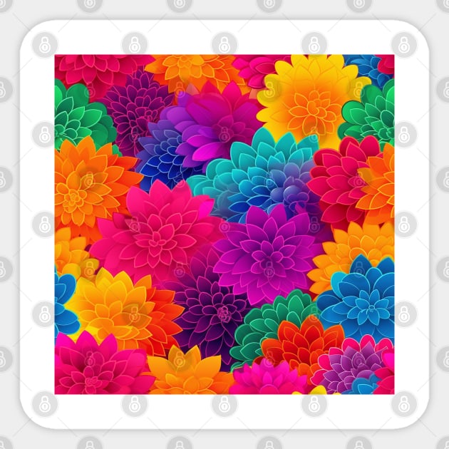 Floral pattern Sticker by 777Design-NW